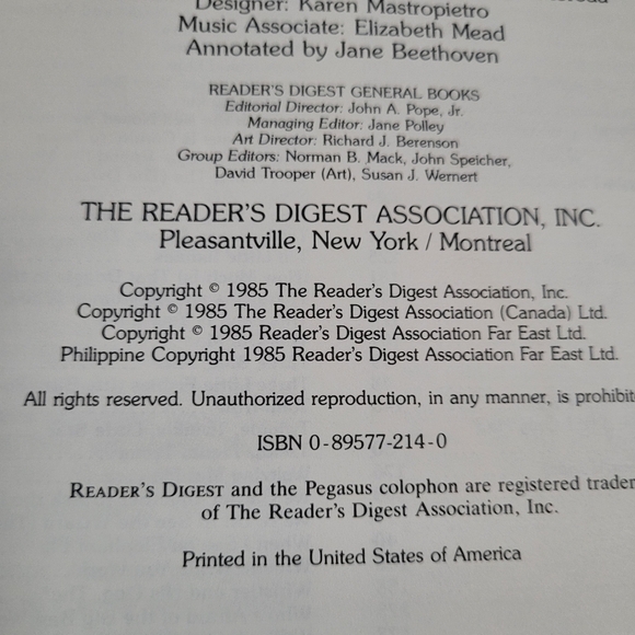 VTG 1985 The Readers Digest Childrens Songbook Hardcover Spiral Bound Music Book - Picture 9 of 16